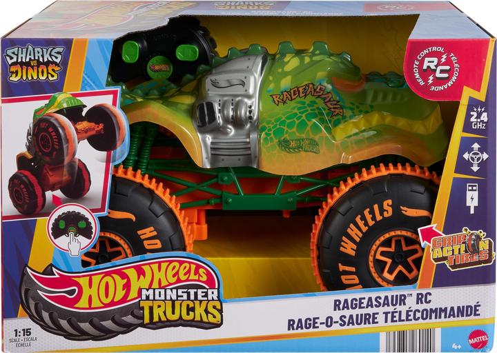 Produktbild Hot Wheels Monster Trucks R/C Rageasaur 1:15