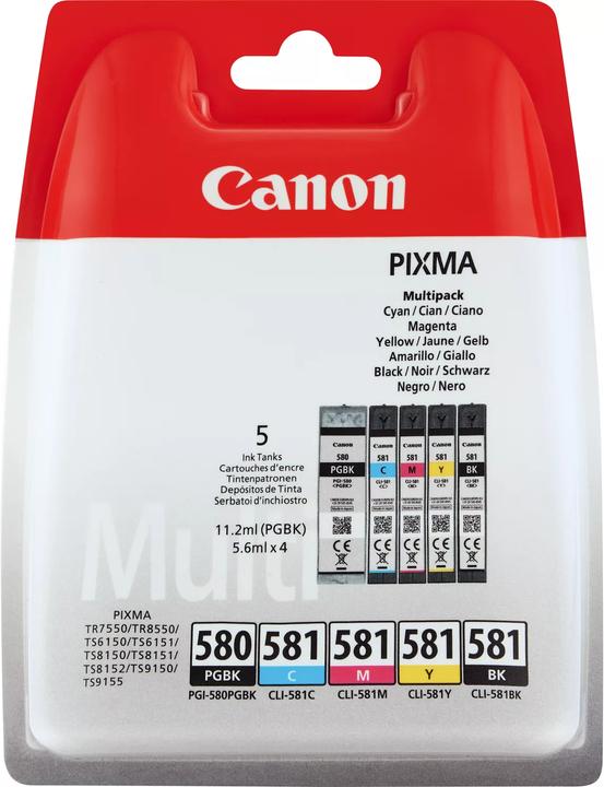 Image du produit Canon CLI-581/PGI-580 (M, C, Y, CF, PGBK)