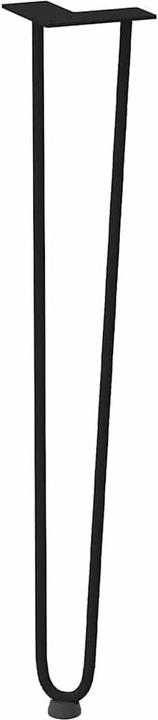 VidaXL Gambe a forcina 4 pezzi nero 72 cm in acciaio massiccio Gamba del tavolo a forcina