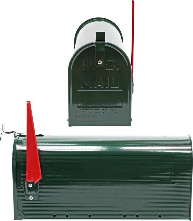 Produktbild Wiltec US Mailbox 180x220x480mm Briefkasten amerikanisch Fahne Stahl