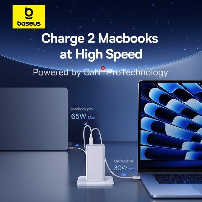 Actual product image Baseus GaN6 Pro Fast Wall Charger Charger (100 W)