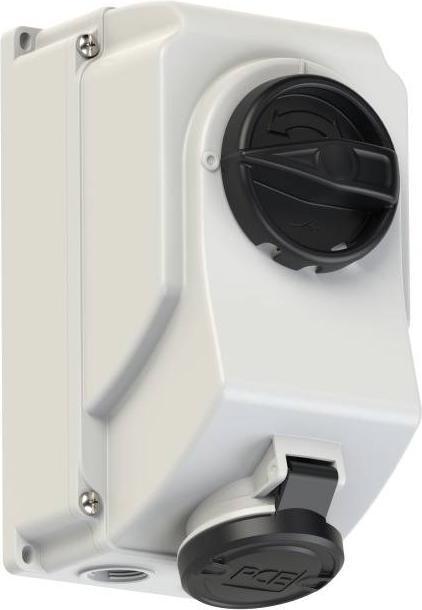 Produktbild PCE 7514-7 Abschaltbare Wanddose 16A 4p 7h IP44