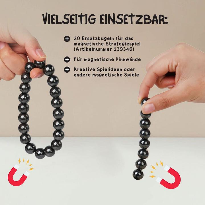 Produktbild Hermex Magnetkugeln Spielfiguren Schachspiel Brettspiel Ersatz-Magnetbälle