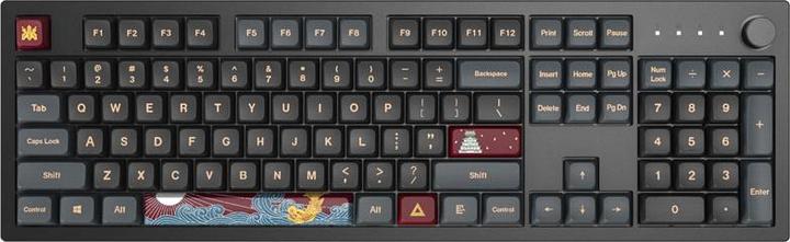 Produktbild Montech MKey Darkness Gaming Tastatur - Gateron Yellow (US) (US, Kabelgebunden)