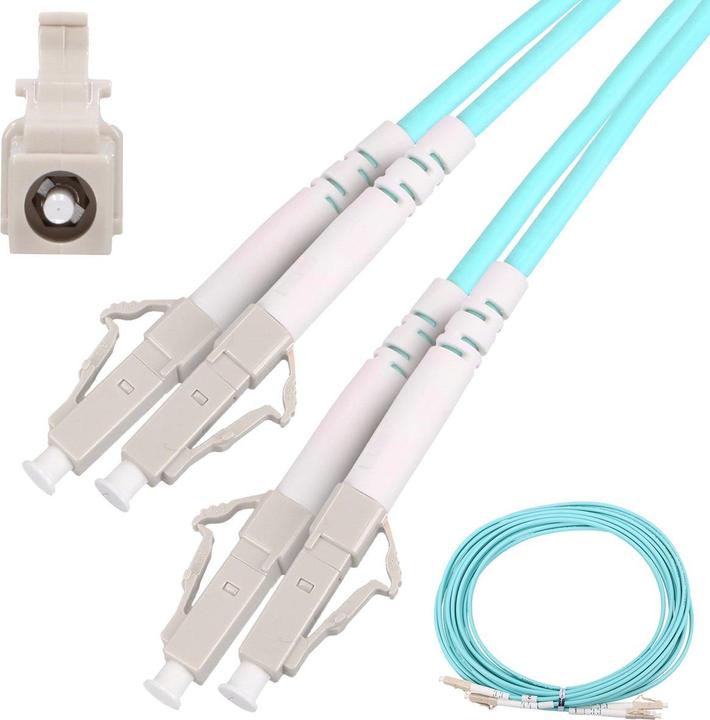 Produktbild Extralink LC/UPC-LC/UPC | Patchcord | Wielomodowy, OM3, Duplex, 3mm, 2m (S/UTP, CAT6e, 2 m)