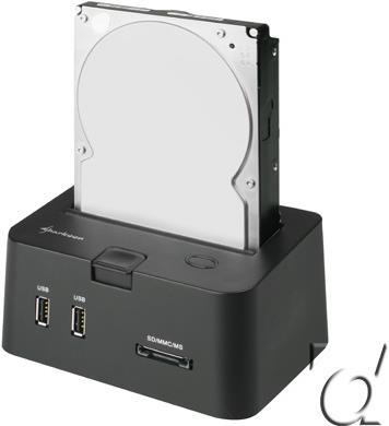 Actual product image Sharkoon SATA QuickPort PRO, USB & eSATA connection external