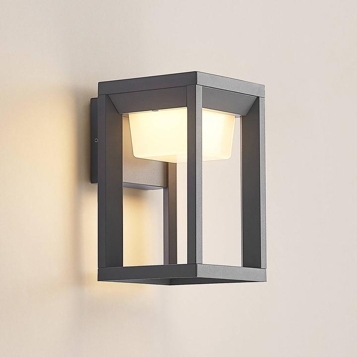 Produktbild Prios Gamion LED-Aussenwandlampe aus Aluminium (425 lm, IP54)