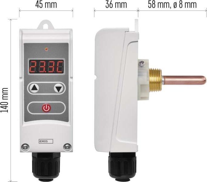 Image du produit Emos Thermostat avec doigt de gant P5686