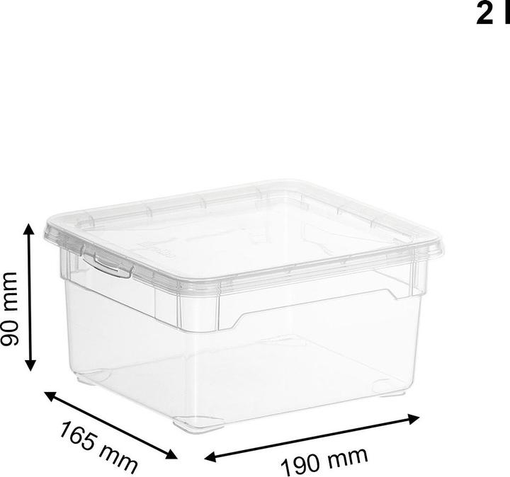 Actual product image Rotho Clear (19 x 16.5 x 9 cm, 2 l)