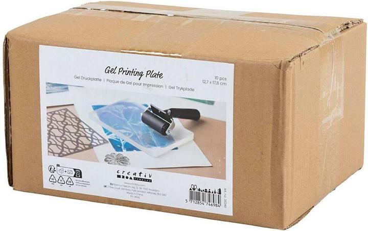 Actual product image Creativ Company Stamp accessories Lino printing plate 12.7 x 17.8 cm, 10 pieces