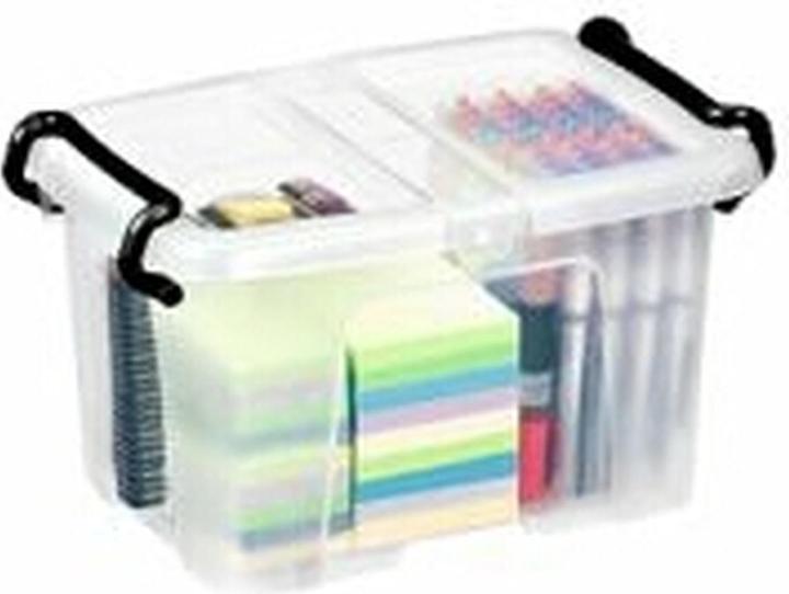 Immagine prodotto Cep Smart Box HW60 scatola portaoggetti con maniglie a clip 6 litri trasparente (30 x 22,5 x 18,5 cm, 6 l)