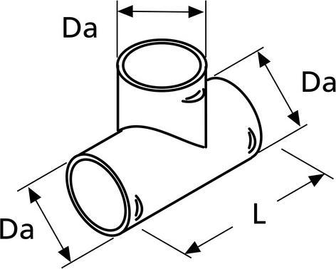 Actual product image Webasto T-Stueck D60 90 Grad