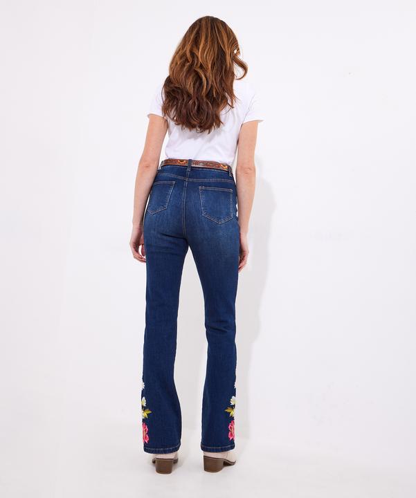 Actual product image Joe Browns Floral Embroidered Bootcut Jeans (46)
