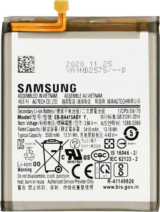 Actual product image Samsung EB-BA415ABY 3500 mAh battery