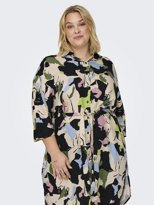 Produktbild Only CARISIDORA Midikleid Tunika mit halber Knopfleiste (48)