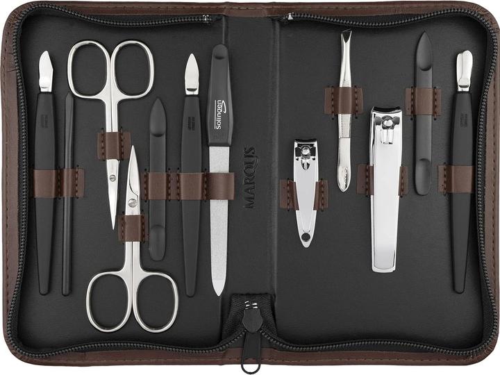 MarQus Manikür Set 12 teilig, Braun