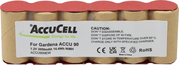 Produktbild AccuCell Akku Gardena ACCU 90, ACCU90, Accu90, Gardena 8804, 8804-20 (7.2 V)