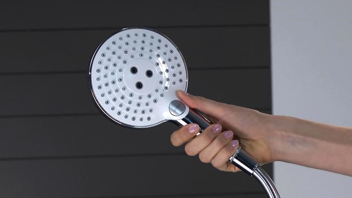 Actual product image hansgrohe HG Handbr RAINDANCE SELECT S 120 3jet DN 15, EcoSmart version white/chrome (3 Beam types, 9 l/min)