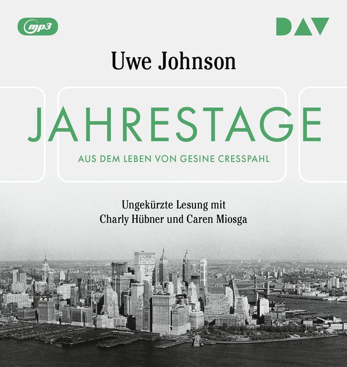 Produktbild Jahrestage. Aus dem Leben von Gesine Cresspahl (Uwe Johnson, Charly Hübner, Caren Miosga, Deutsch)