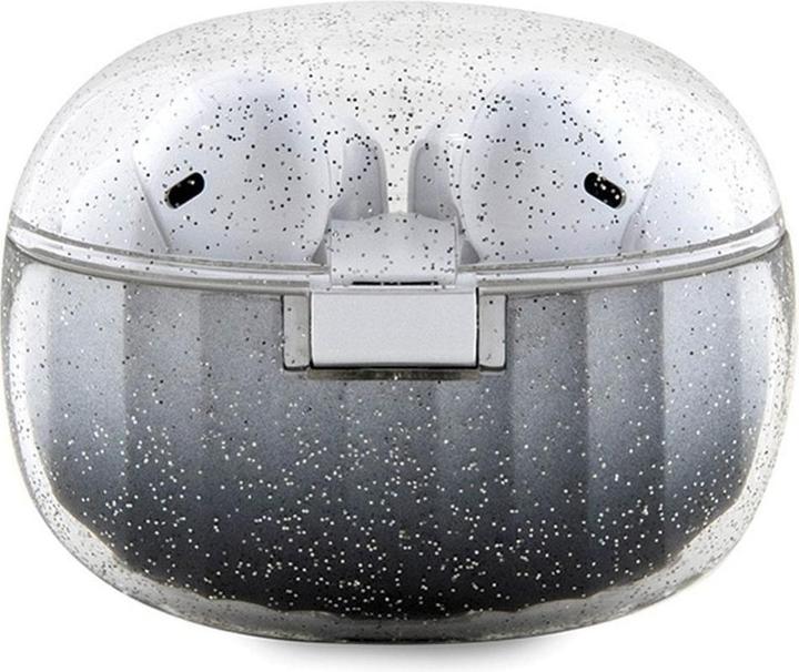 Actual product image Guess słuchawki Bluetooth GUTWSHDGKEEK TWS + stacja dokująca czarny/black Glitter Gradient (4 h, Wireless)
