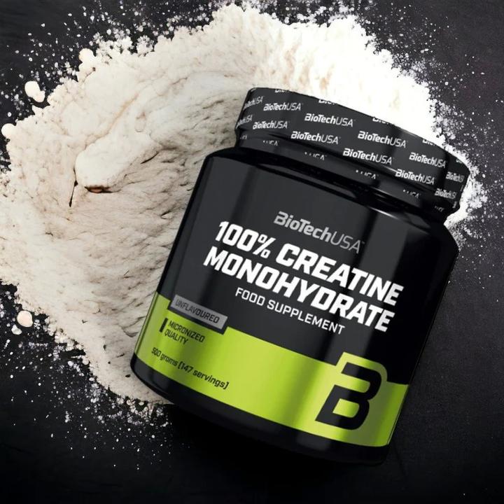 Actual product image Biotech USA 100 Micronized Creatine Monohydrate (1 Piece, Powder, 300 g)