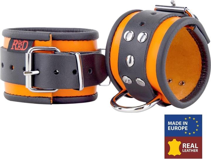 Actual product image The Red Leather handcuffs