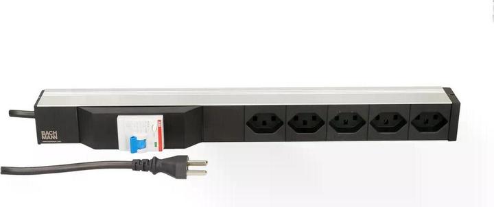 Immagine prodotto Bachmann 19 PDU 5x T23, 1U, interruttore Fi, nero