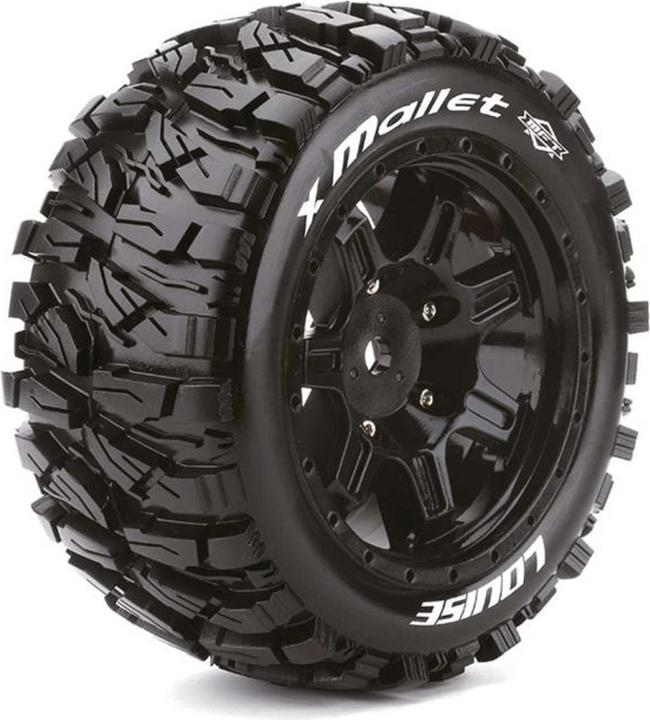 Produktbild Louise x-mallet sport-reifen felge schwarz 24mm arrma kraton 8s mft (2)