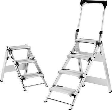 Produktbild Munk Klapptreppe mit Haltebügel 3 Stufen (Trittleiter, 82 cm)