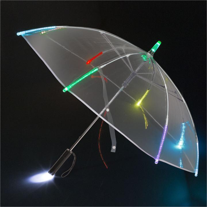 Actual product image Magni LED umbrella 85 cm with 10 colour-changing LEDs