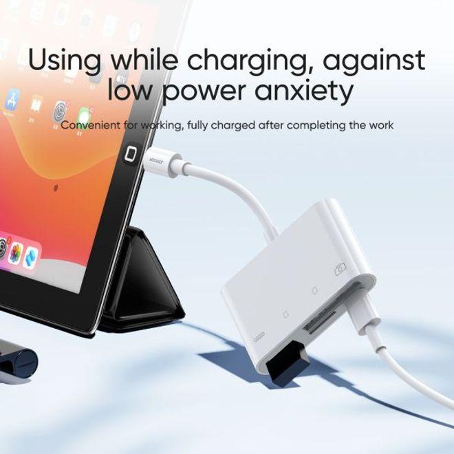 Actual product image Joyroom Lightning to USB OTG Card Reader (Lightning, USB-A, USB Type C, SD card)