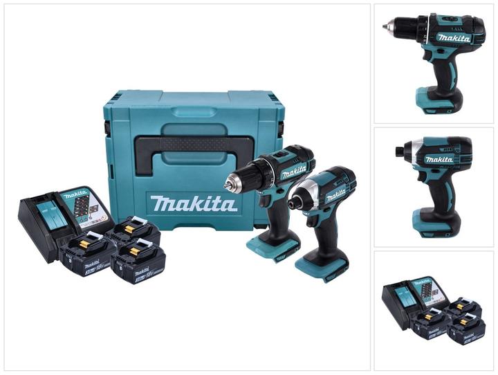 Produktbild Makita DLX 2127 J1 Akku Combo Kit DDF 482 Z Akku Bohrschrauber + DTD 152 Akku Schlagschrauber + 3x A (Akkubetrieb)