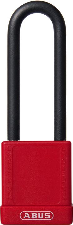 Actual product image Brady High security lock, Aluminium lock with Nylon protection, With steel shackle, Red, Shackle height