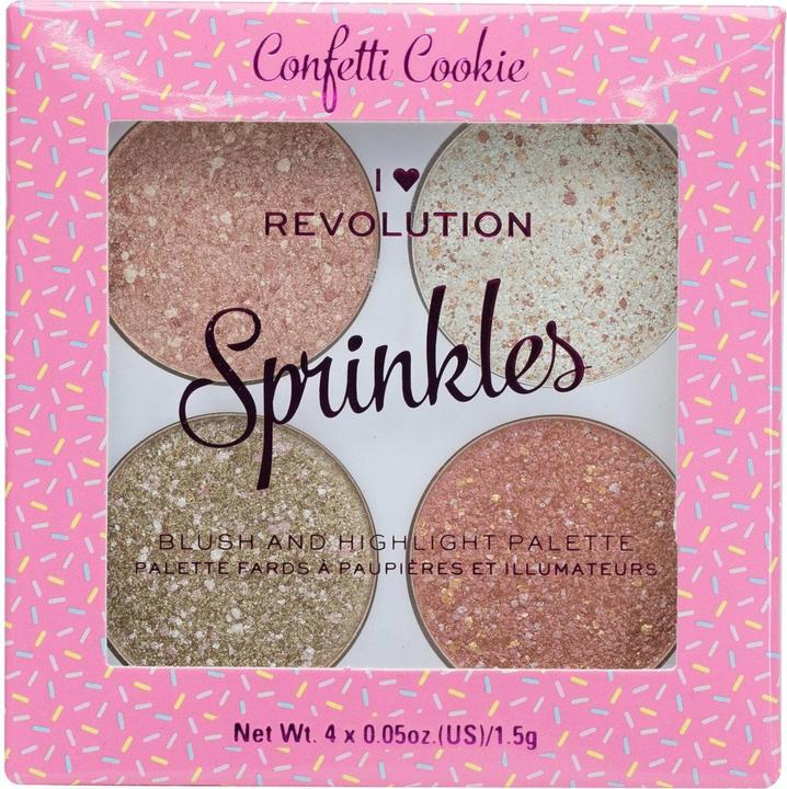 Actual product image Makeup Revolution I Heart Revolution Sprinkles (Confetti cookie, Highlighter)