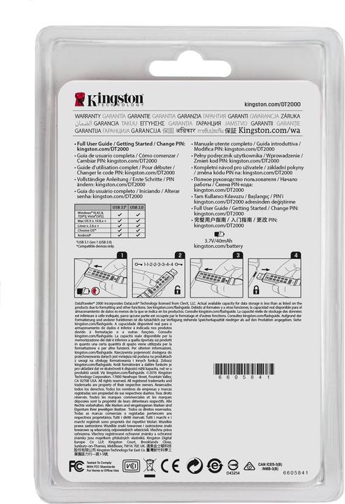 Image du produit Kingston DataTraveler 2000 (32 Go)