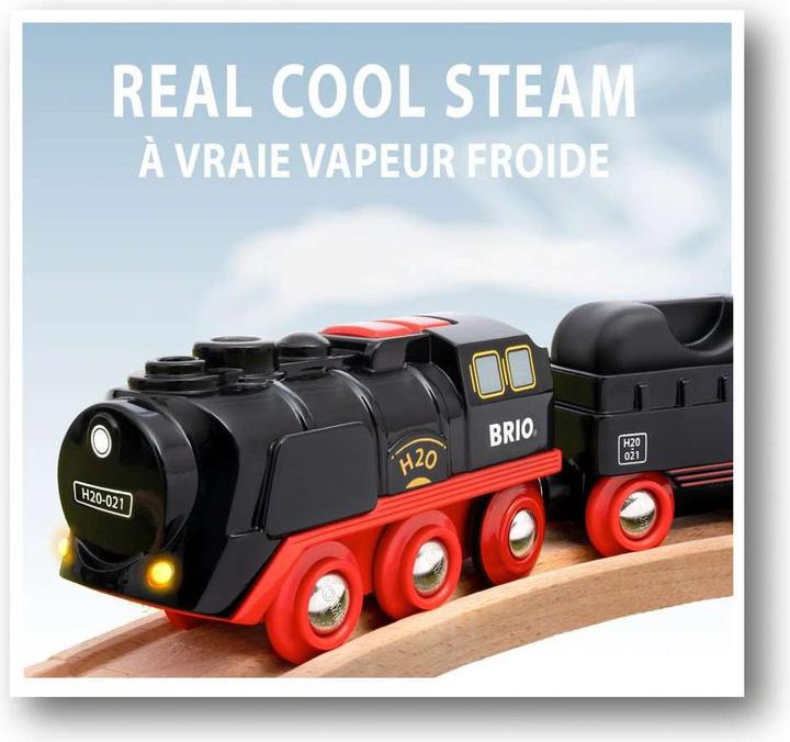 Image du produit Brio Locomotive à vapeur à piles avec réservoir d'eau
