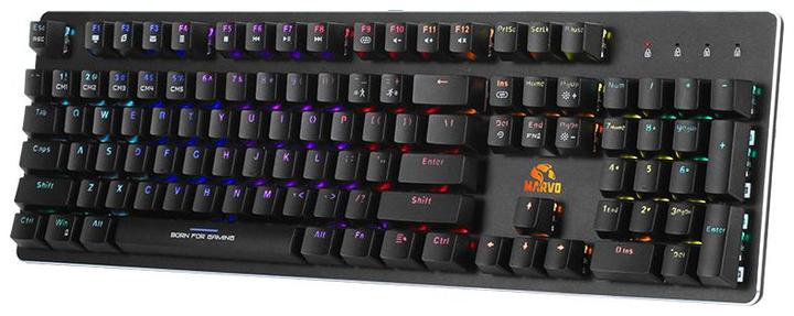 Actual product image Marvo KG945 Gaming RGB Mechanical Optical Keyboard, Aluminum (Cable)
