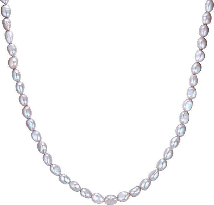 Immagine prodotto Valero Pearls Catena da donna in argento con perle d'acqua dolce 40,0 cm di base + 5,0 cm di estensione - 33964 (Argento, 40 - 45 cm)