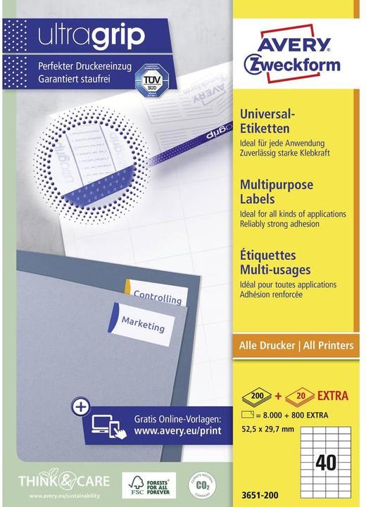 Produktbild Avery Universal-Etiketten