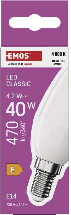 Produktbild Emos Classic (E14, 4.20 W, 470 lm, 1 x, E)