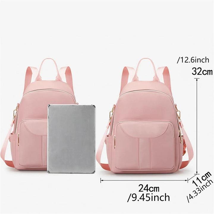 Actual product image Only-Bags.Store Shoulder Backpack Casual Computer Backpack Travel Leisure Solid Colour Multifunction School Bags