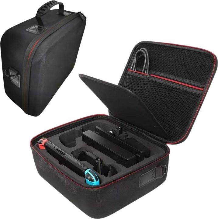 Produktbild Hermex Tragekoffer für Nintendo Switch und Zubehör Transportbox Reisekoffer Aufbewahrungskoffer (Switch, Switch Lite, Switch OLED)