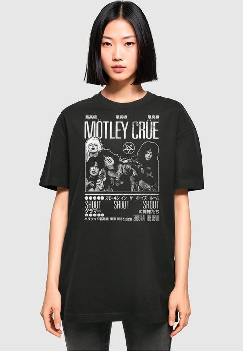 Actual product image Merchcode Ladies Motley Crue - Tokyo Shout Oversized Boyfriend Tee - 118675 (5XL)