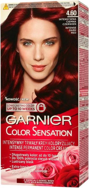 Actual product image Garnier GAR COLOR SENSATION 4.60 Red Brown (4.60, Intense Dark Red)