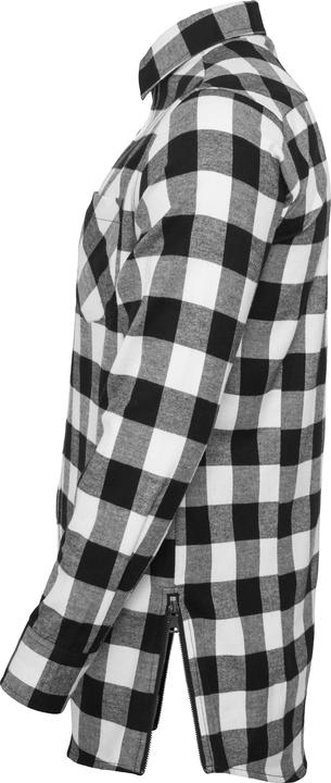 Immagine prodotto Urban Classics Camicia in flanella a quadri lunga con zip laterale (S)