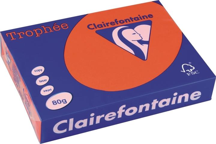 Clairalfa Multifunktionspapier Troph‚e, A4, ziegelrot (80 g/m², 500 x, A4)