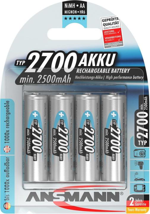 Ansmann Premium (1 Stk., AA, 2500 mAh)