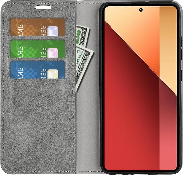 Produktbild Cover-Discount Poco M6 Pro / Redmi Note 13 Pro 4G - Stand Case grau (Xiaomi Redmi Note 13 Pro 4G)