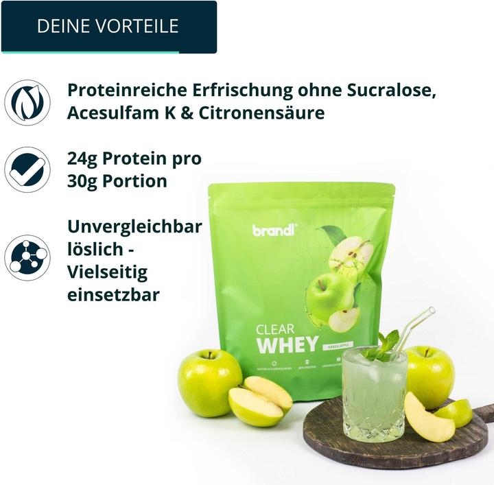 Produktbild Brandl Clear Whey (Apfel, 1 Stk., 800 g)