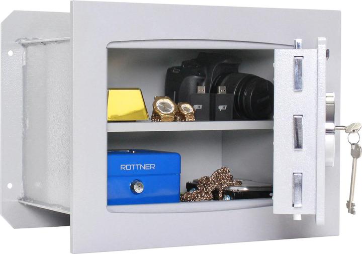 Produktbild Rottner Wandtresor EN1 Delta 30 Doppelbartschloss (18 l)